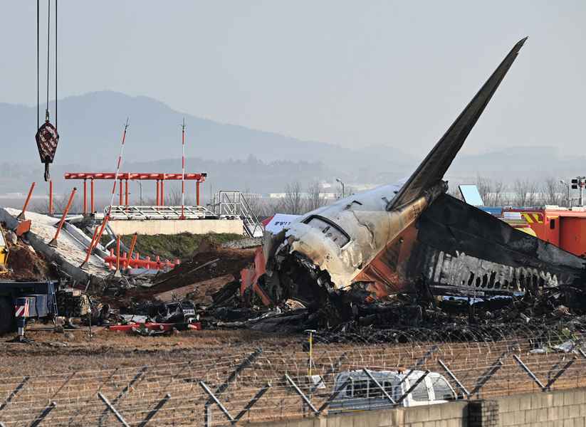 濟州航空空難調查繼續 務安機場關閉時間延長