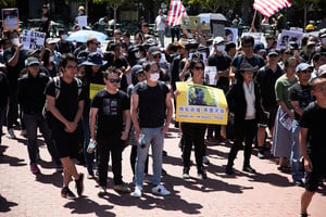 舊金山集會譴責港警暴力 香港將持續抗爭