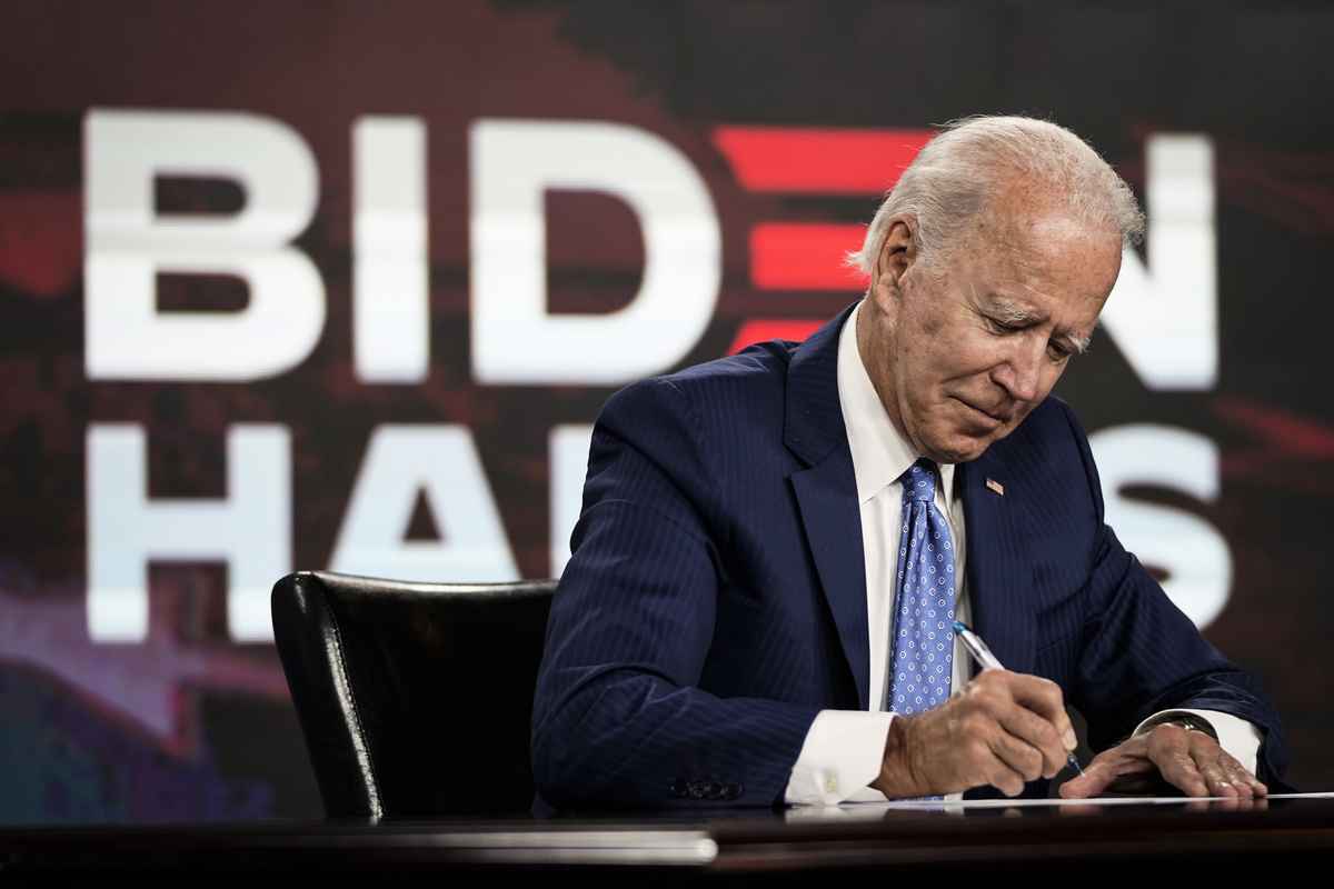 圖為前美國副總統、民主黨總統候選人喬·拜登（Joe Biden）。（Drew Angerer/Getty Images）