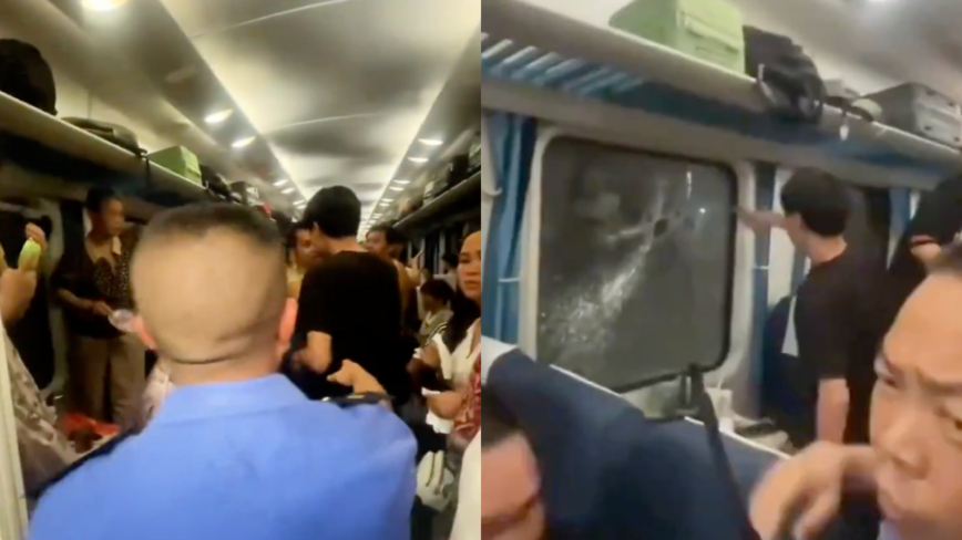 浙江兩火車相撞 受困乘客破窗通風受責引議