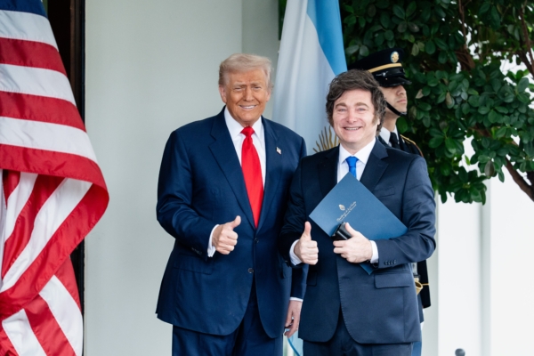 特朗普接待阿根廷總統米萊 為他競選站台