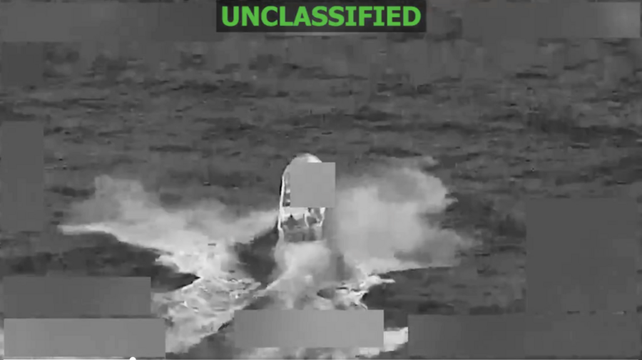 美軍在東太平洋擊沉一艘運毒船 擊斃兩人