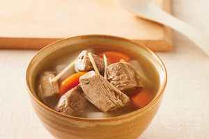 美食DIY|天冷素食也能進補 電鍋燉素羊肉湯