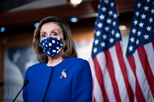美國眾議院議長佩洛西（Nancy Pelosi）。（Sarah Silbiger/Getty Images）