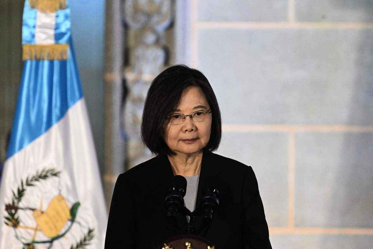 2023年3月31日，台灣總統蔡英文在中美洲危地馬拉進行訪問。 （JOHAN ORDONEZ/AFP via Getty Images）