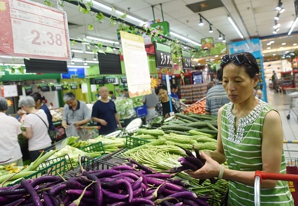 大陸8月份CPI上漲，其中食品價格上漲10.0%，非食品價格上漲1.1%。圖為示意圖。 （Getty Images）
