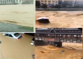 【影片】湖北建始洪水滾滾 發最高級防汛響應