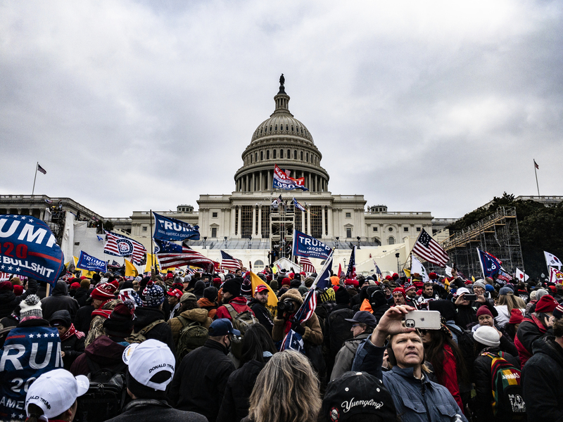 組圖：民眾聚集在華盛頓特區 呼籲停止竊選