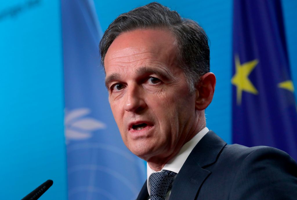德國政府譴責中共借香港國安法打壓民主人士。圖為德國外長馬斯。（MICHAEL SOHN/POOL/AFP via Getty Images）