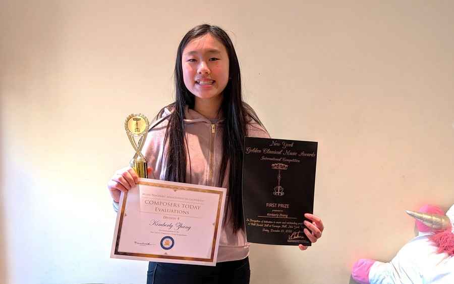 13歲華裔少女登卡內基音樂廳 近日又獲作曲獎