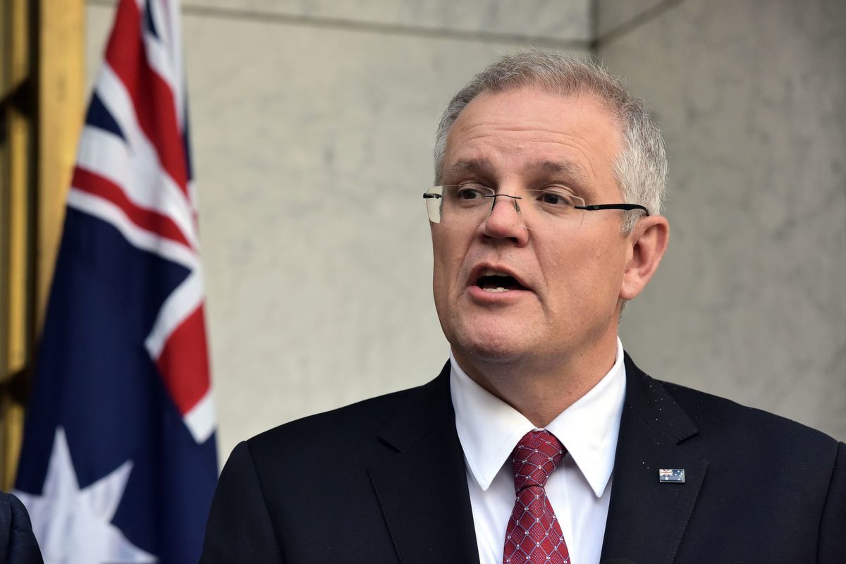 原財長莫里森獲黨內支持，成為澳洲新總理。（澳新社）