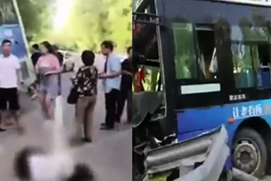 山西呂梁巴士撞斷護欄 至少4死13傷