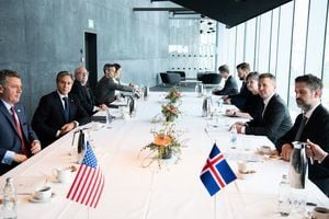 美國務卿布林肯訪問冰島
