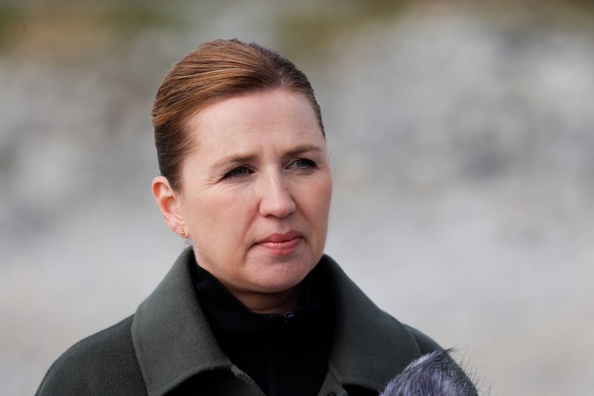 丹麥首相弗雷澤里克森(Mette Frederiksen)資料圖片。(Ludovic Marin/AFP)