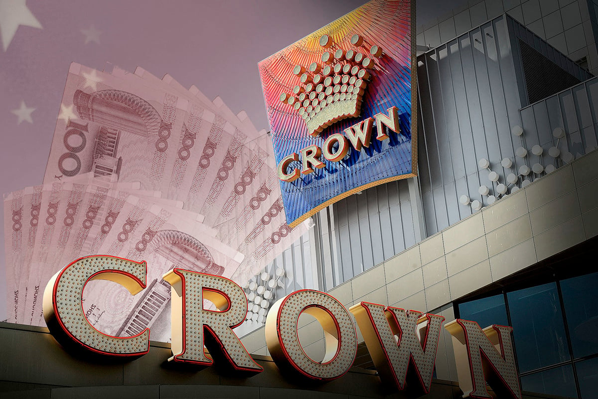 澳洲Crown賭場。（大紀元合成圖）