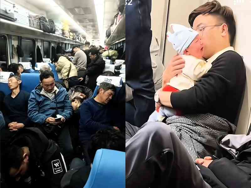 一夜回到30年前 綠皮火車成返鄉路上香餑餑