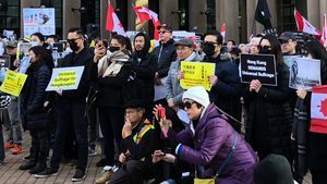  近千人溫哥華集會 撐香港人堅守自治