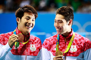 日本首枚金牌得益於多年的競爭對手