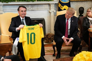 特朗普會巴西總統 支持巴西加入OECD和北約