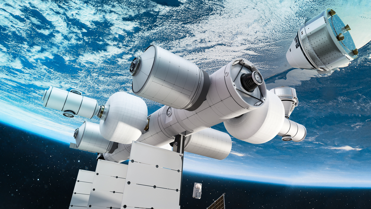 航天公司藍色起源（Blue Origin）宣布，計劃打造一座最多可容納10人的商業太空站，預計將在2025至2030年之間啟用。（Blue Origin提供）