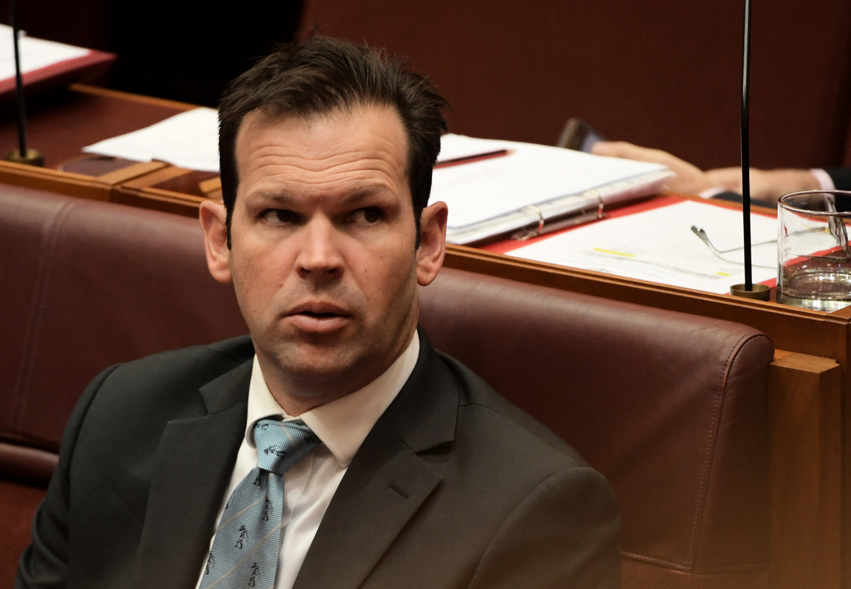   昆士蘭國家黨議員卡納萬（Matt Canavan）表示，強制人們打疫苗是最糟糕的事，在職場更是這樣。 （ Tracey Nearmy/Getty Images）