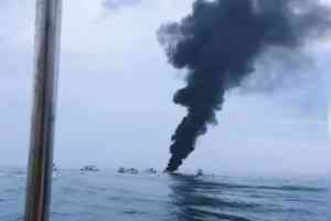山東威海市一垂釣船起火 1人溺亡4人送醫