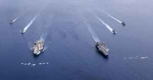 「尼米茲號」航母在南海現身 展示美軍實力