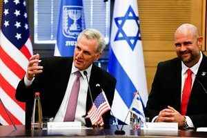 麥卡錫抵達以色列 啟議長任內首次國際訪問