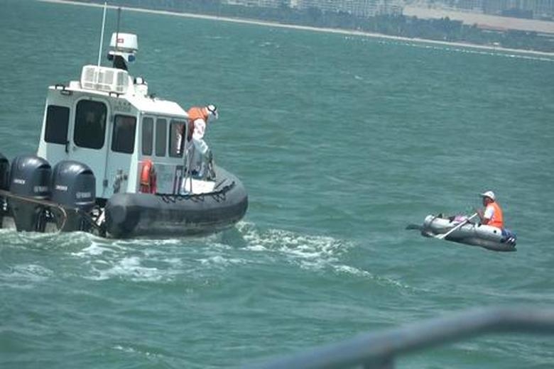 中國男子划橡皮艇偷渡台灣金門