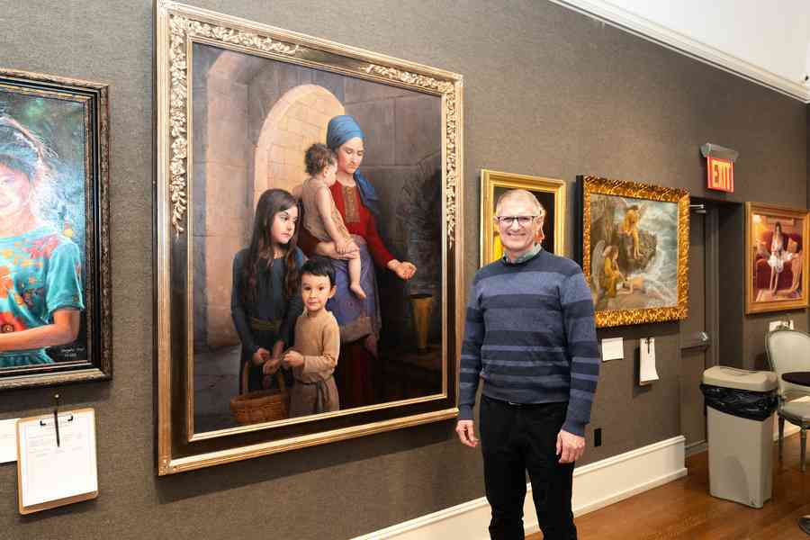 油畫大賽銀獎得主：在兩枚銅錢中看見信仰的重量