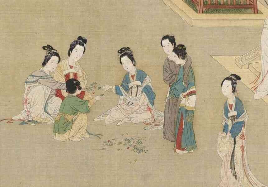 抓子兒、鬥百草——有趣的古代兒童遊戲