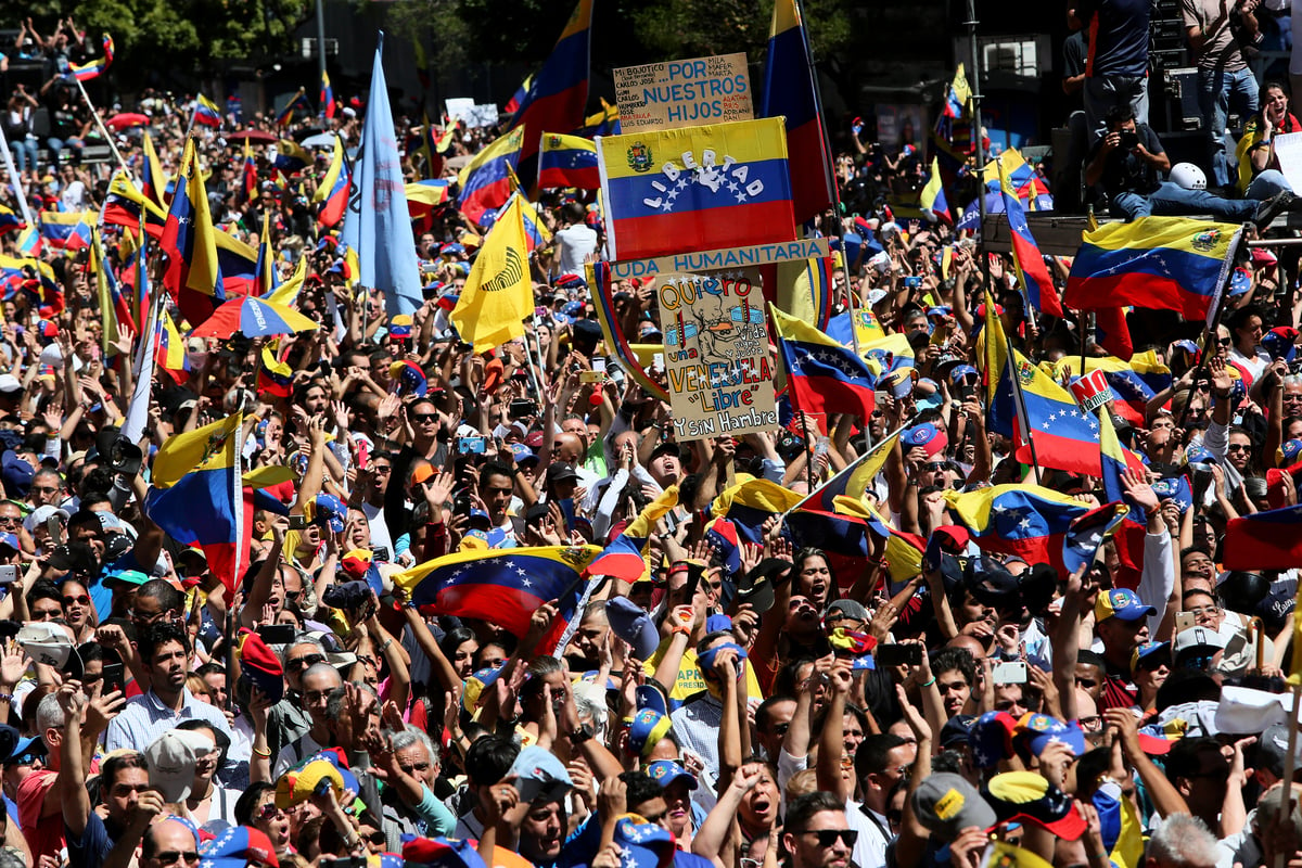 委內瑞拉人民急切拋棄社會主義政府，這令中共甚感憂懼。（Edilzon Gamez/Getty Images）