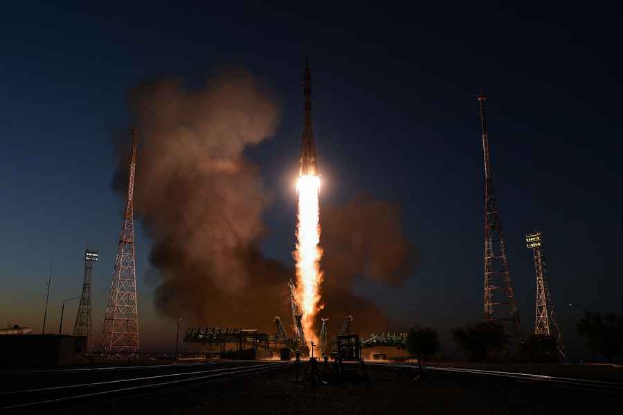 【圖輯】美俄太空人乘太空飛船前往國際太空站