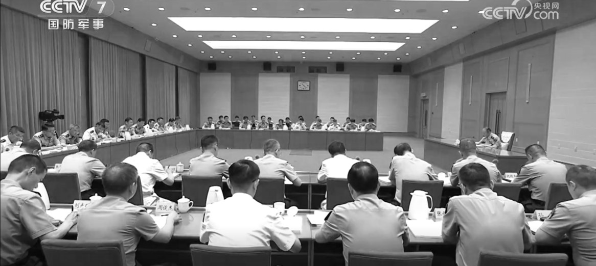中共軍方高層會議僅張升民一名上將出席