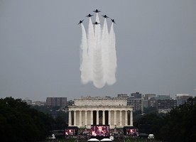 組圖：特朗普獨立日閱兵 展示哪些先進軍機