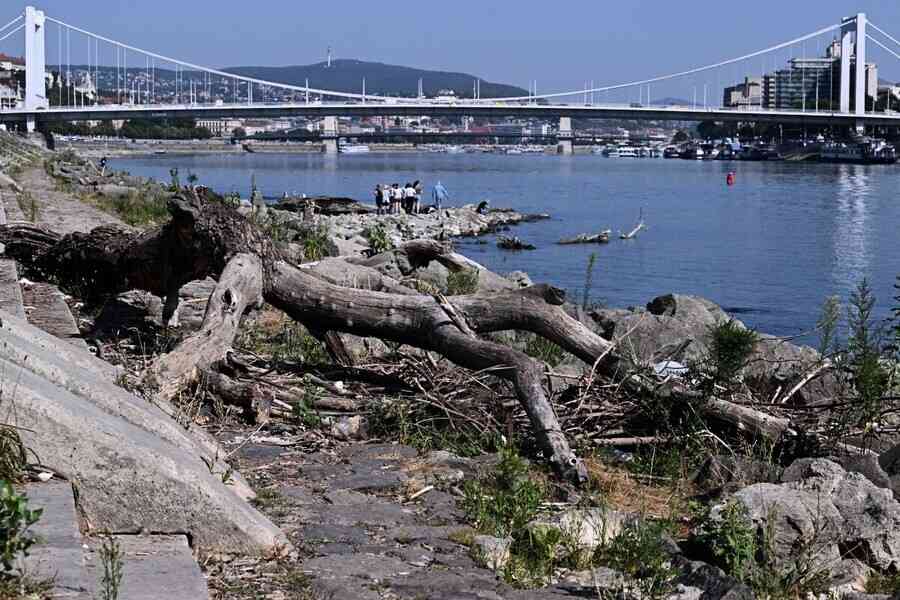 多瑙河水位暴跌 羅馬帝國古橋遺址重見天日