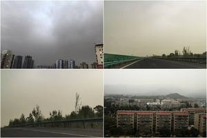 北京遭遇沙塵襲擊 PM10濃度達重度污染