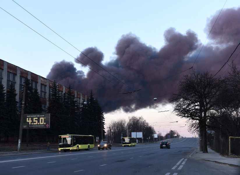 烏克蘭利沃夫遭5枚導彈襲擊 發生多次爆炸