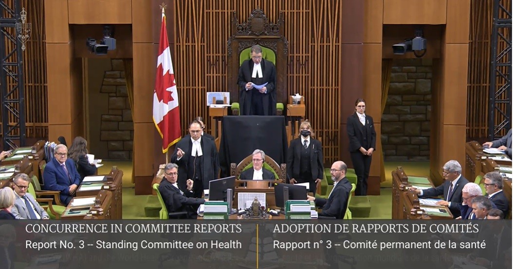 加拿大國會全票通過議案 支持台灣加入世衛