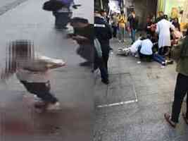 廣州中學附近發生持刀斬人事件 兩學生受傷