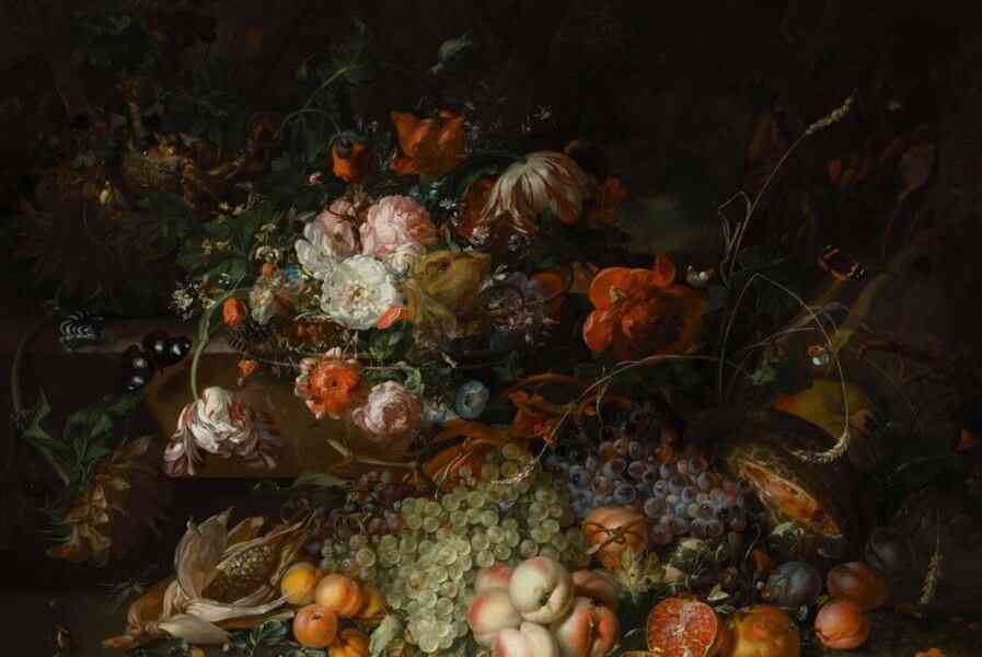 荷蘭黃金時代女畫家勞施 精微刻畫每片花瓣  