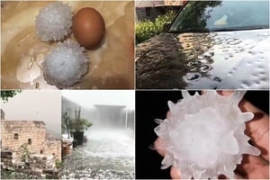 京冀兩省現異常天氣 雞蛋大冰雹砸毀農作物