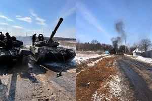 烏克蘭危機｜不敵高科技武器加泥沼 俄坦克陣暴露弱點