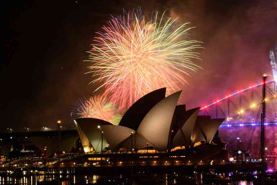 【圖輯】喜迎2026 全球跨年煙花匯演接力登場