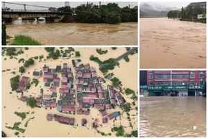 特大暴雨襲江西多地 豐城河堤潰口四村被淹