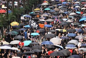 【9.29反極權】港人銅鑼灣行街 響應全球抗共大遊行