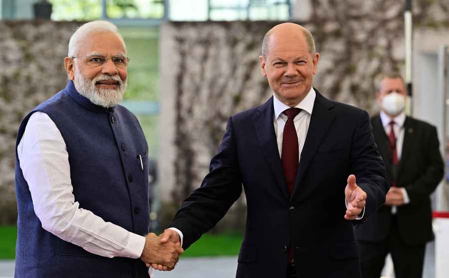 印度總理莫迪訪問德國 談及俄烏局勢
