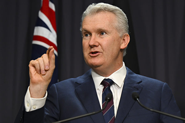 澳洲內政部長伯克(Tony Burke)資料圖片。(Lukas Coch/AAP)