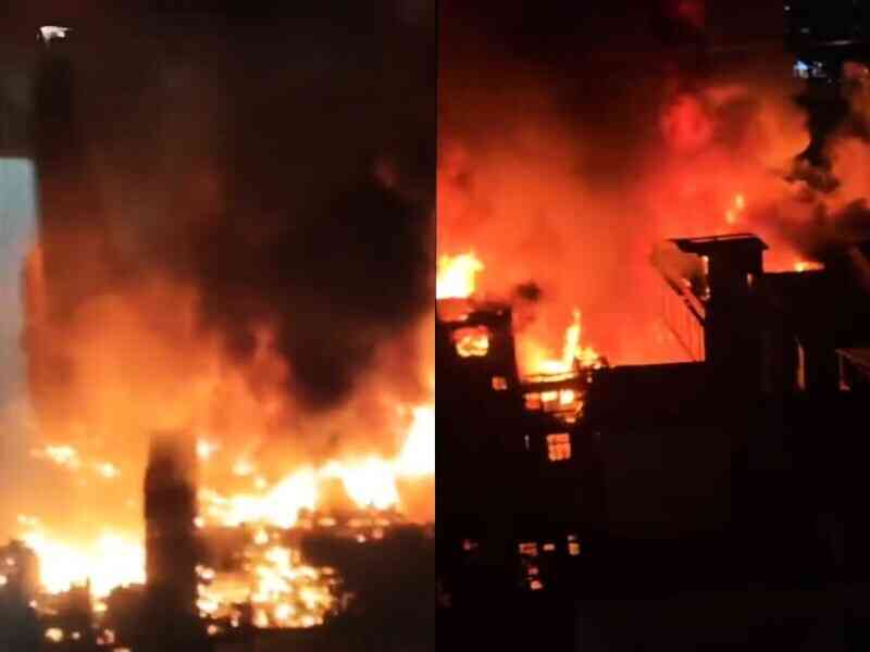 福建台江大片民房起火 目擊者：聽到爆炸聲