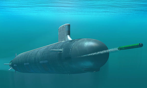 圖為美國海軍核潛艇維珍尼亞級。（維基百科公有領域）